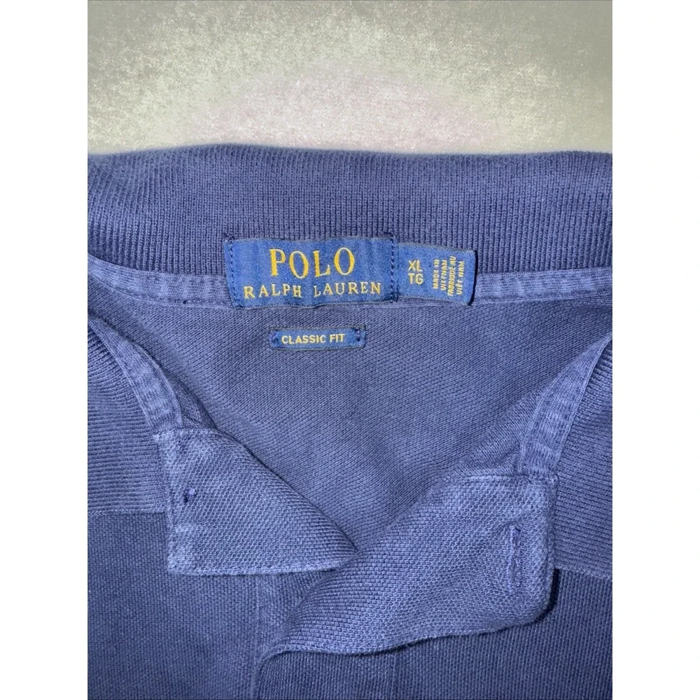 Lot of 3 Polo Ralph Lauren Custom Slim Fit Polo‎ Shirts XL Gray Navy Pony